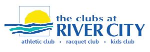 Clubs at River City logo white background