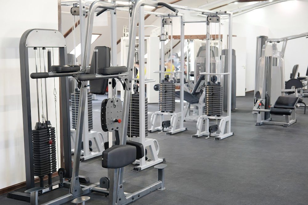 Fitness equipment at a fitness center area